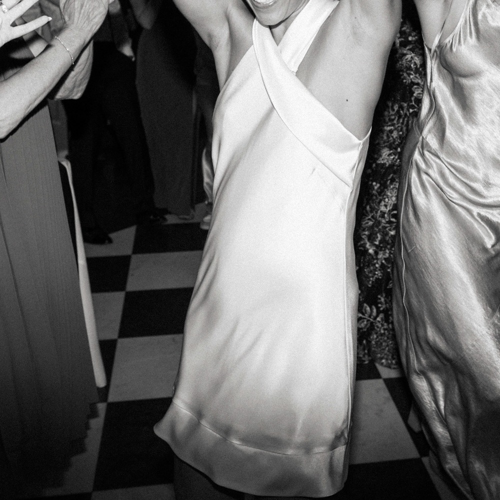 Shortened Galvan London White Dress